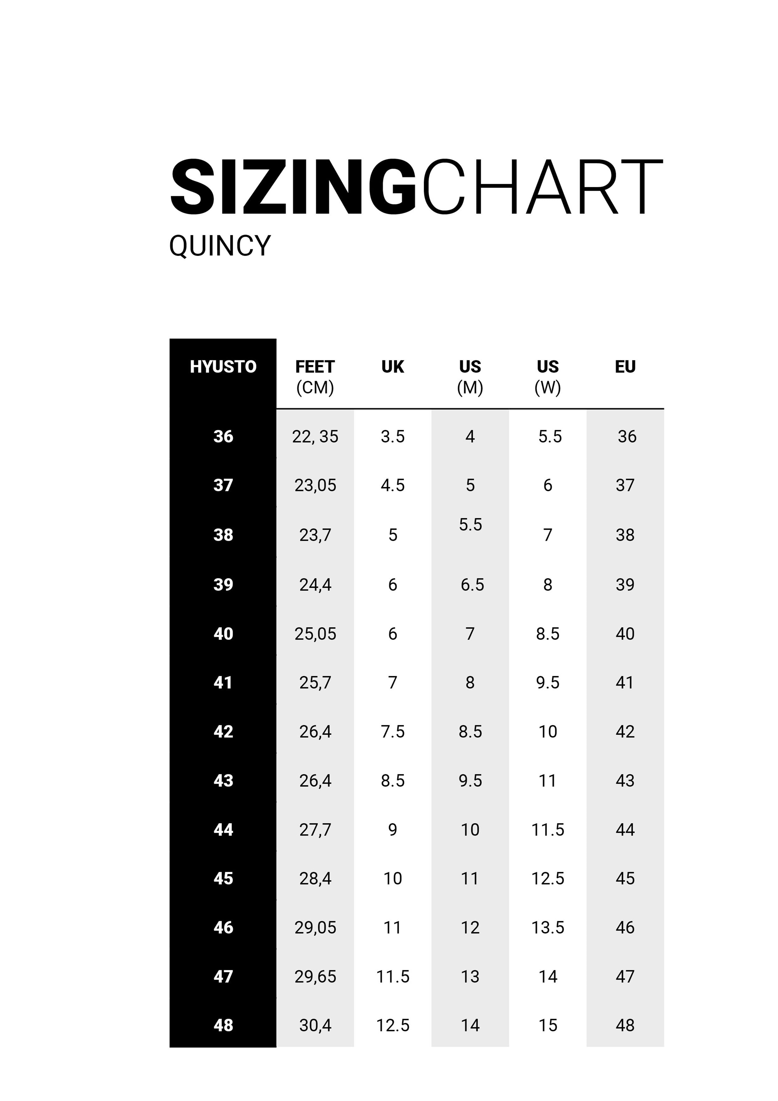 size guide