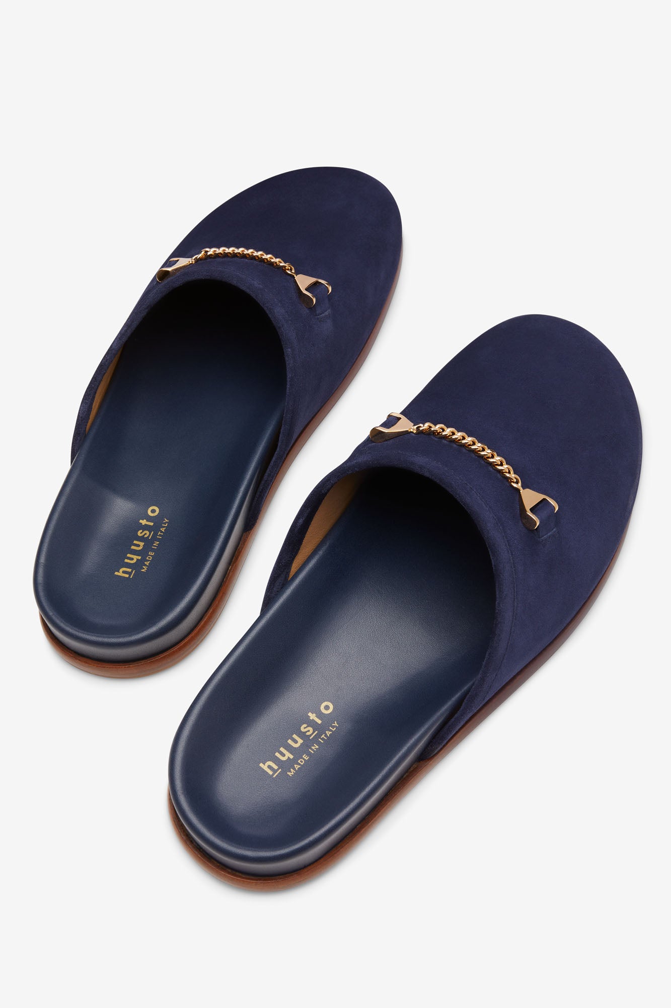 Quincy Slipper Dark Blue Suede