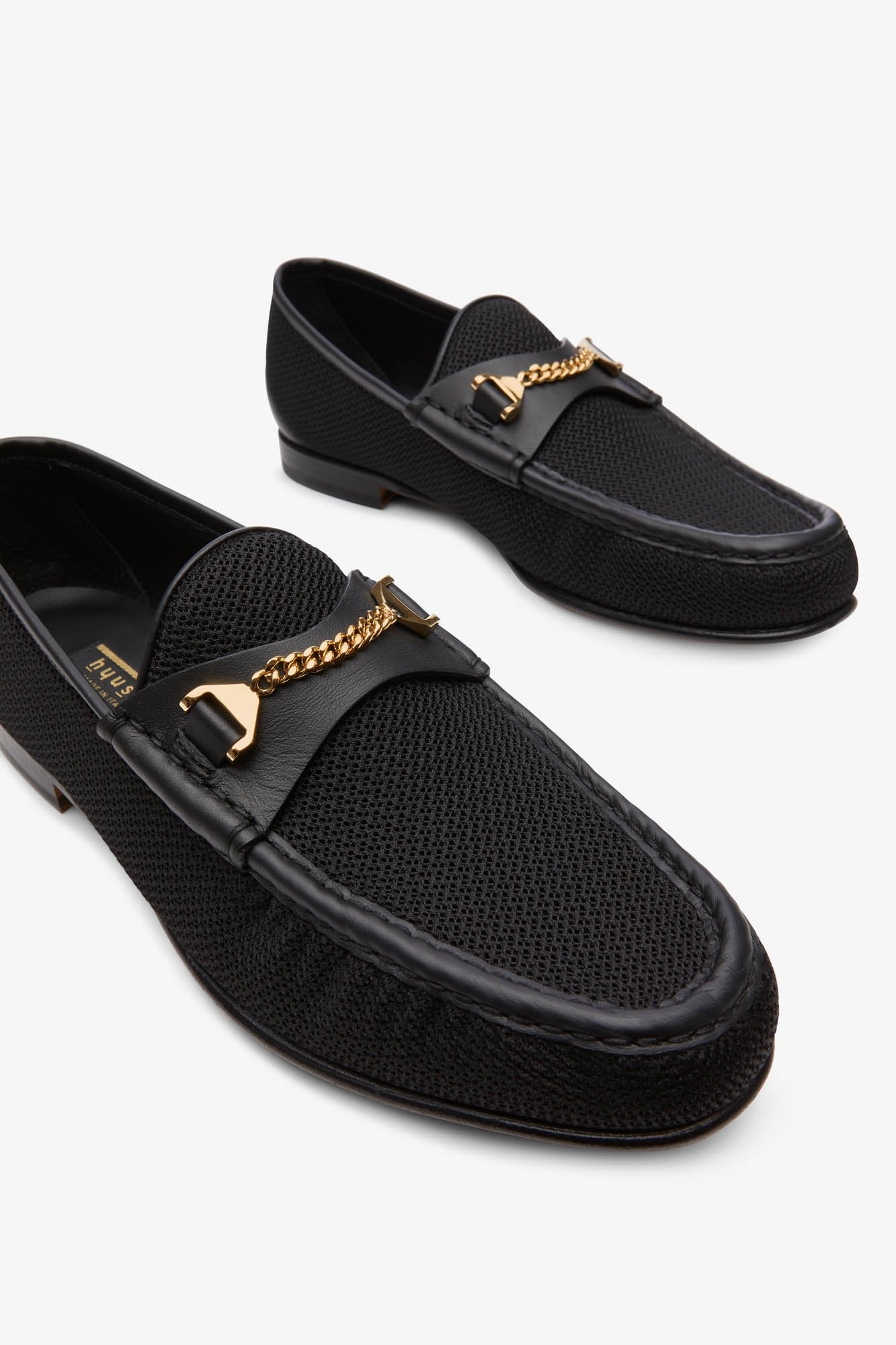 Mick Moccasin Mesh Black