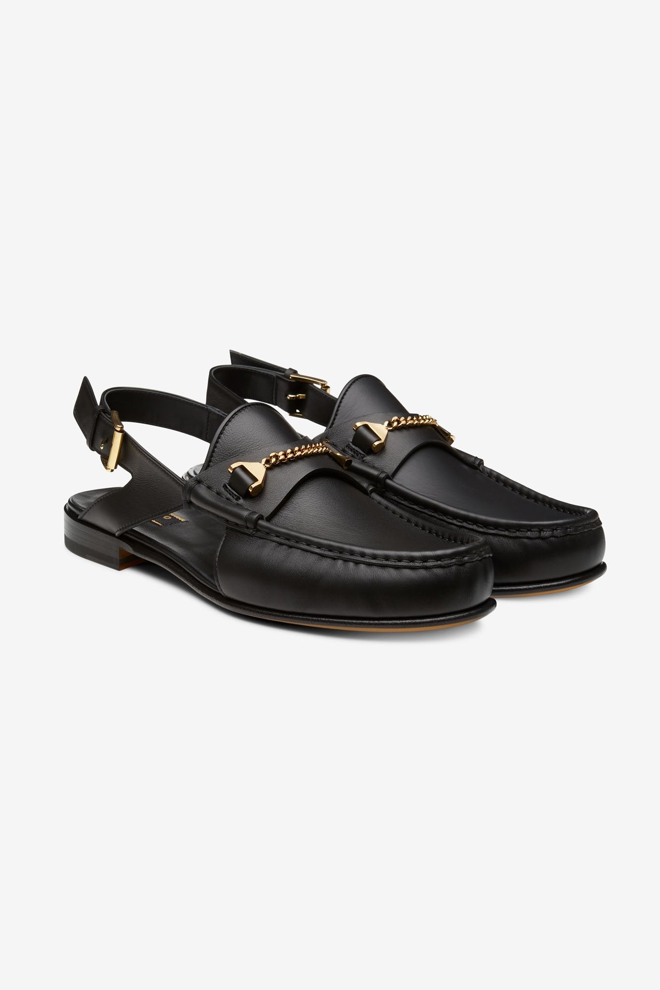 The Dude Moccasin Black Leather