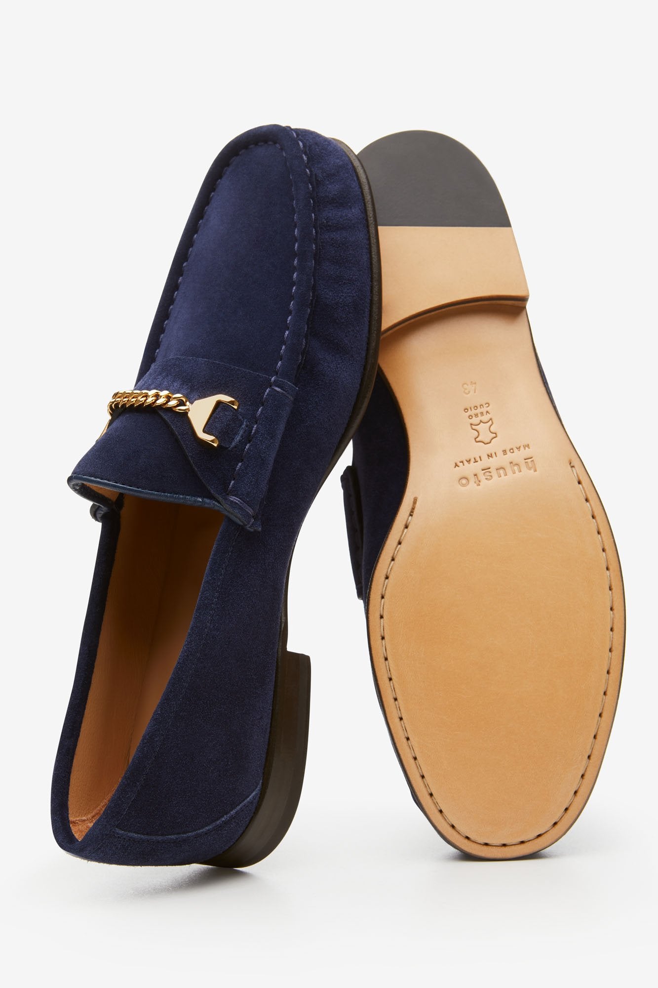 Mick Moccasin Dark Blue Suede