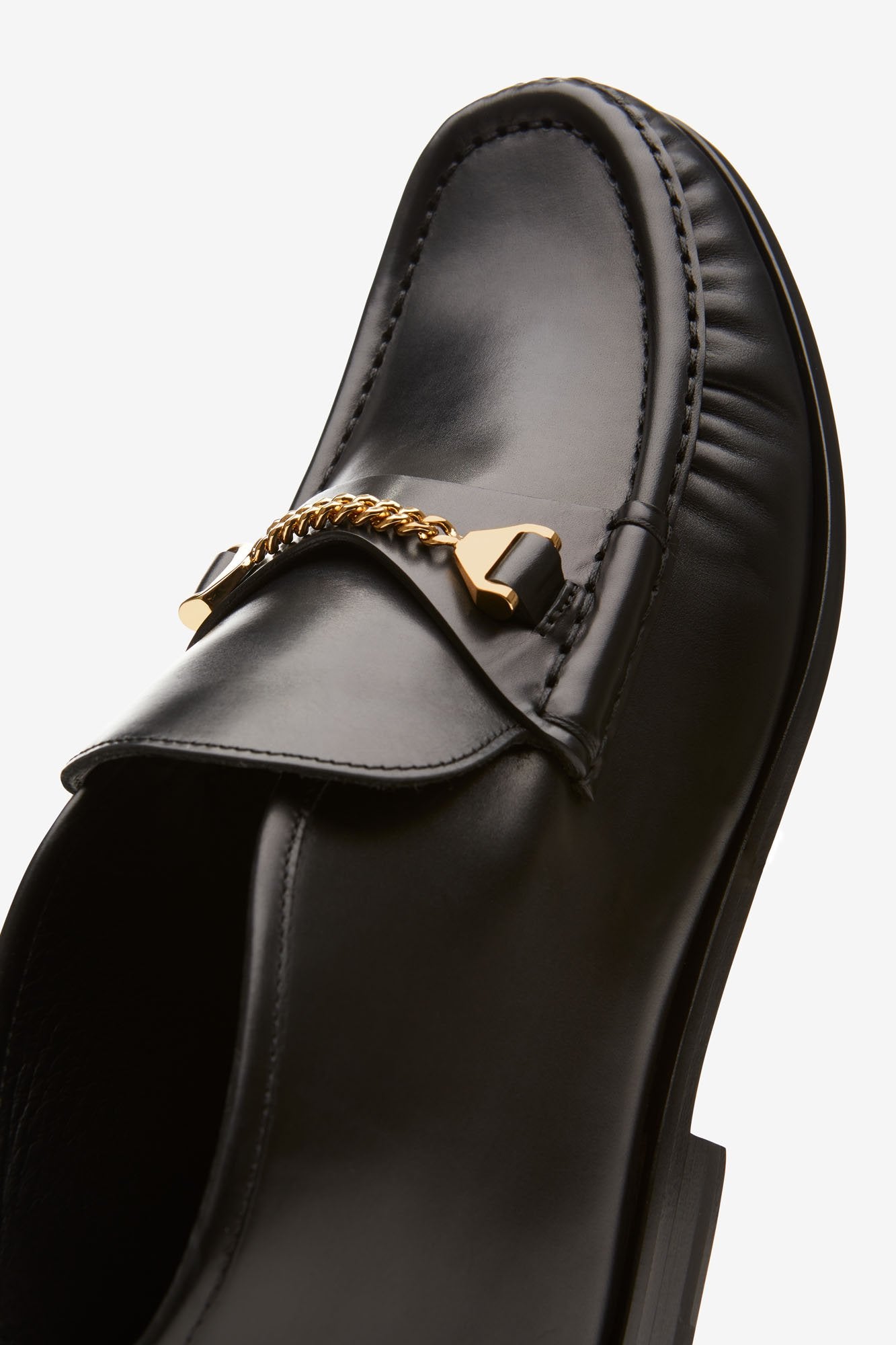 Mick Mid Moccasin Black Leather