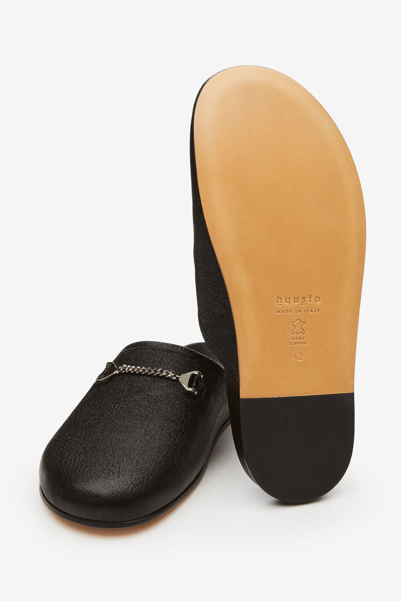 Quincy Slipper Lamé Black