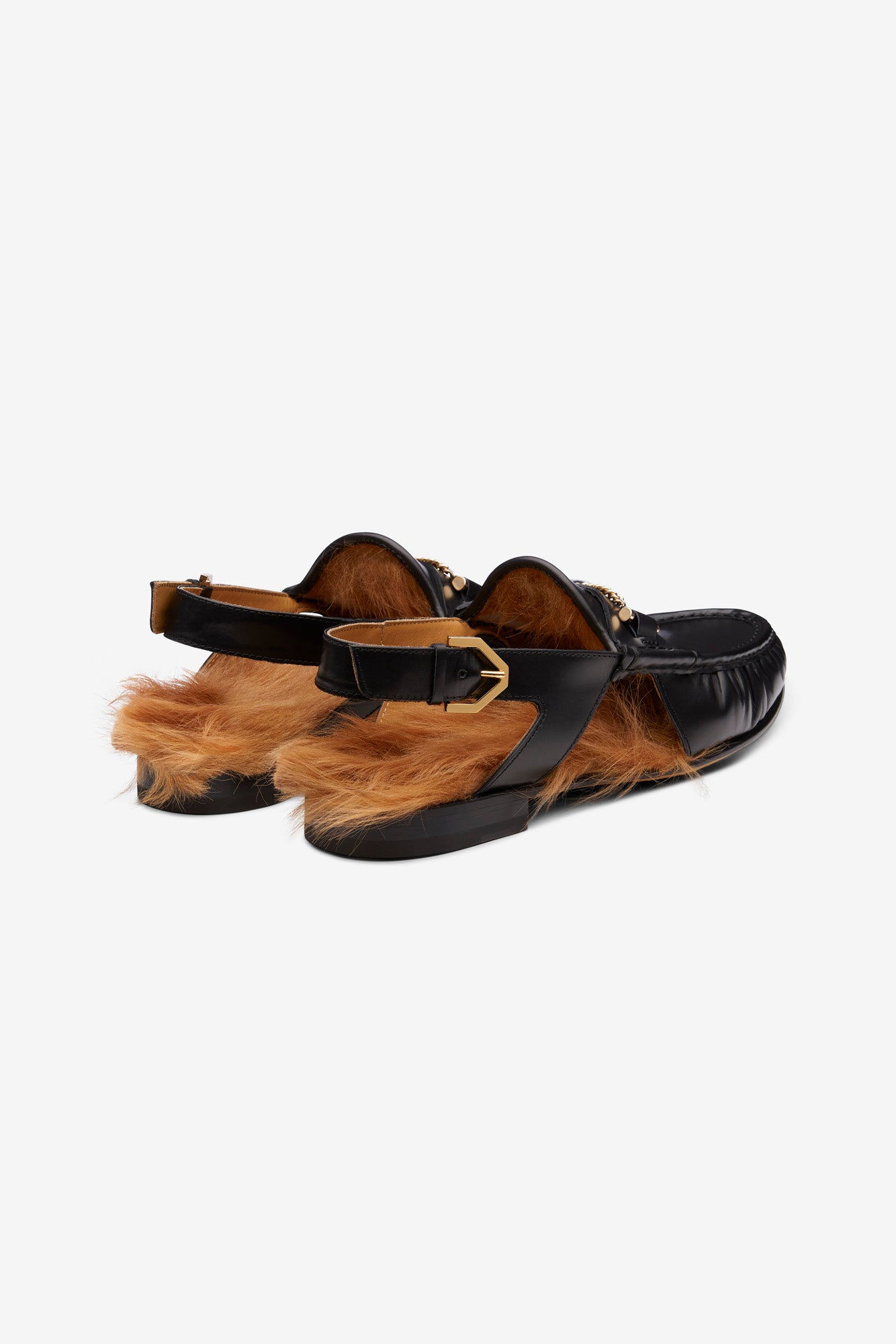 The Dude Moccasin Fur Black