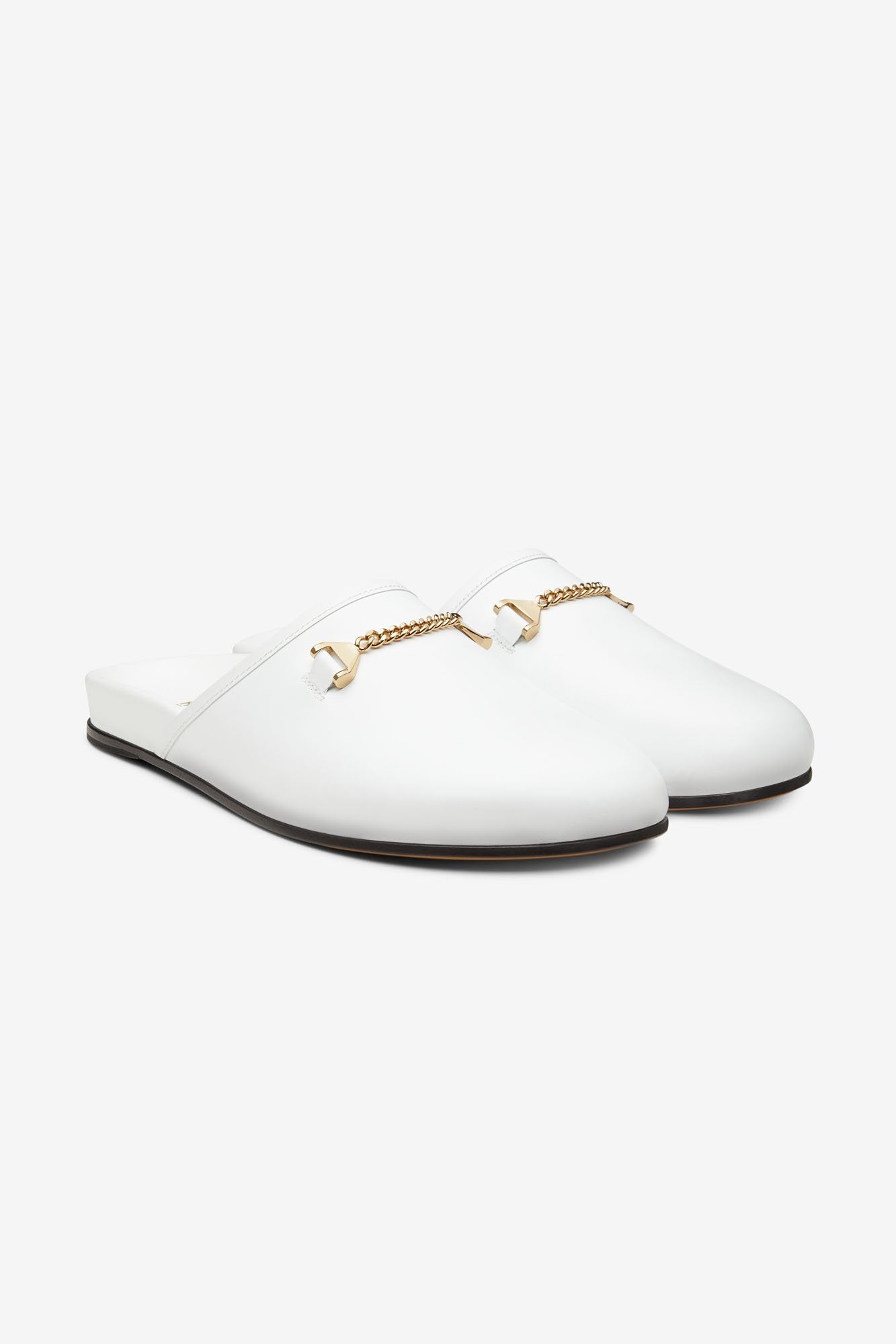 Quincy Slipper White Leather