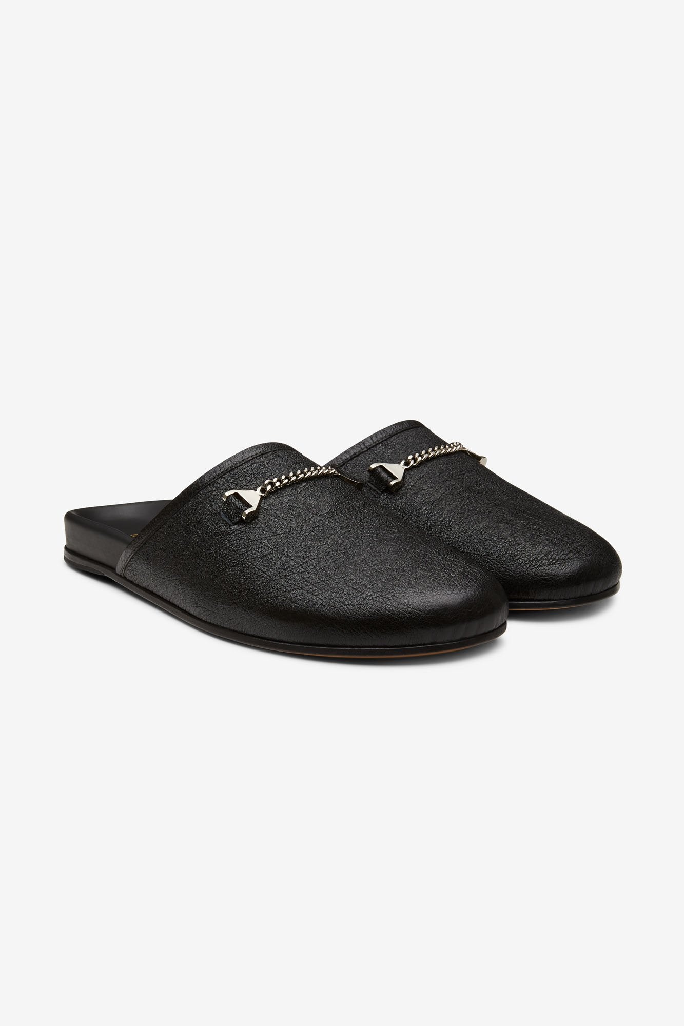 Quincy Slipper Lamé Black
