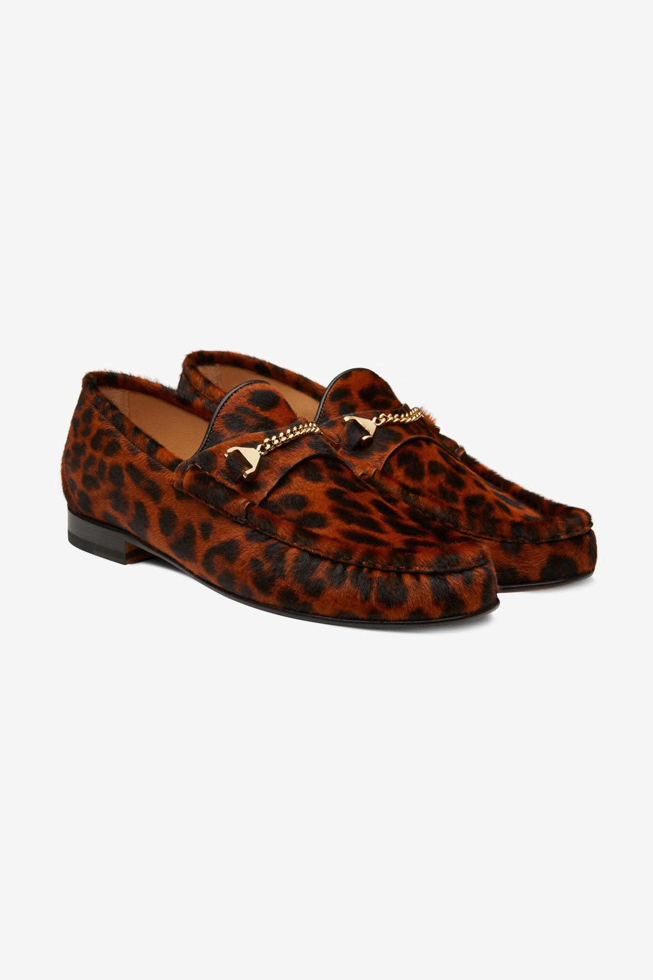 Mick Moccasin Dark Leopard Pony Hair