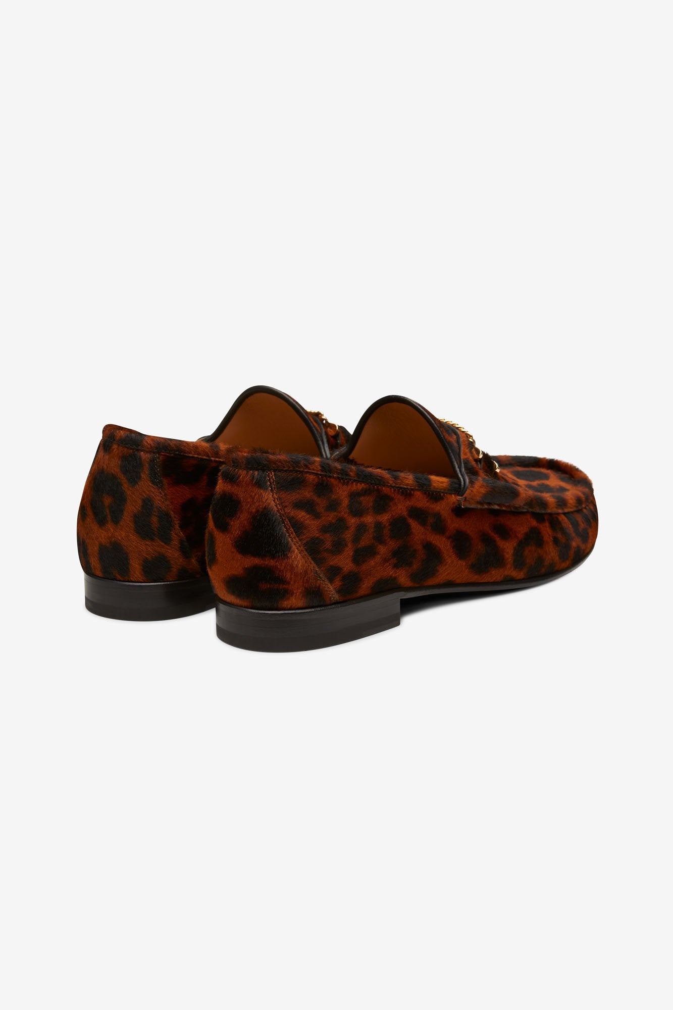 Mick Moccasin Dark Leopard Pony Hair