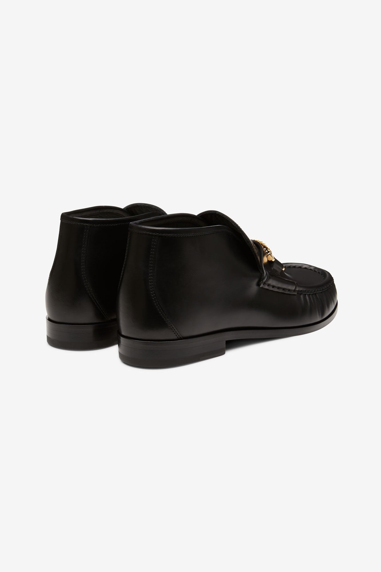 Mick Mid Moccasin Black Leather