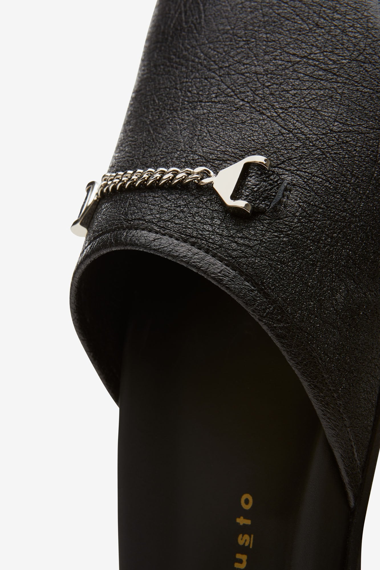 Quincy Slipper Lamé Black